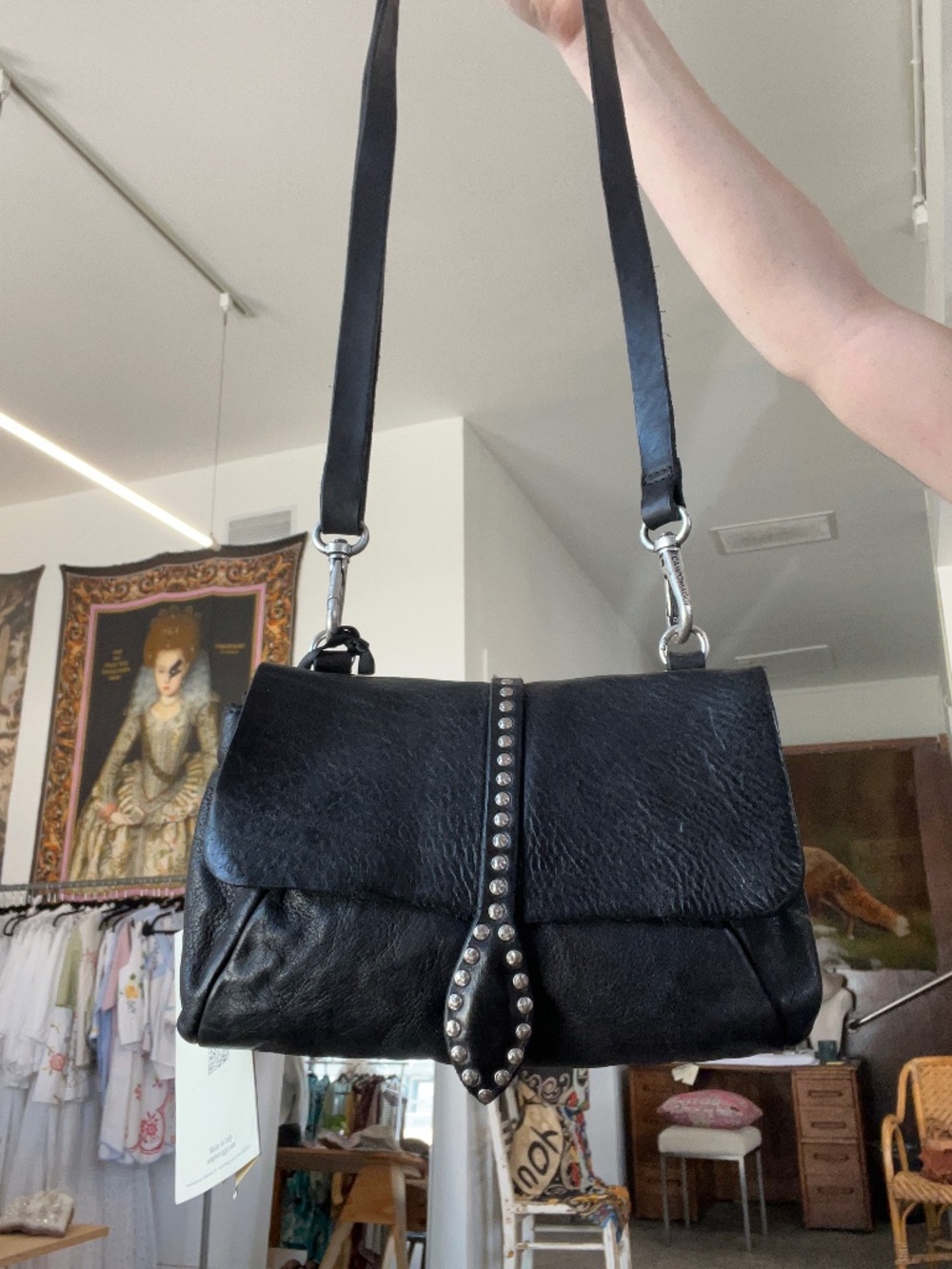 Campomaggi Shoulder Purse in Nero